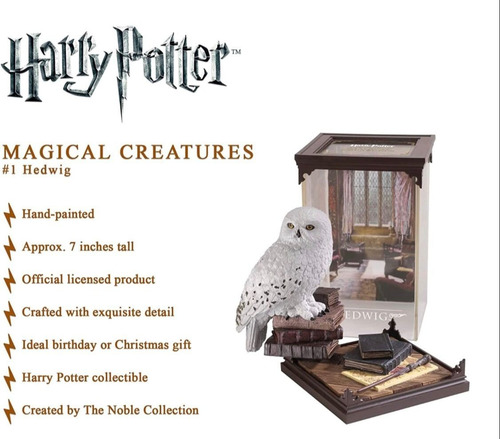 The Noble Collection Lechuza Hedwig- Harry Potter