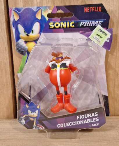 Figura Coleccionable Sonic Prime Mr. Dr. Eggman Netflix