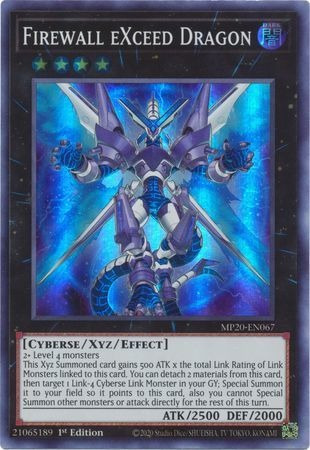 Yugioh! Firewall Exceed Dragon - Mp20-en067