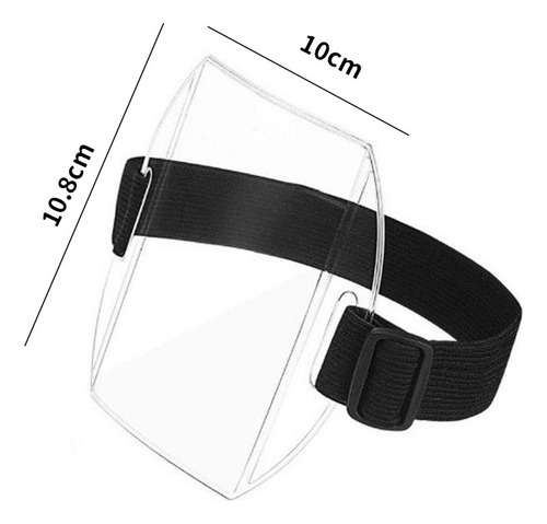 10pzs Reflejar Luz Porta Credencial Brazo Elástico Ajustable
