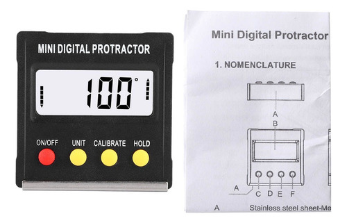 Transportador Digital Mini Buscador De Ángulo Lcd Electrónic