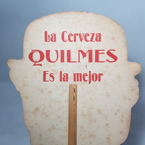 Imagen 6 de 8 de Antiguo Abanico Quilmes Charles Chaplin Mag 59210