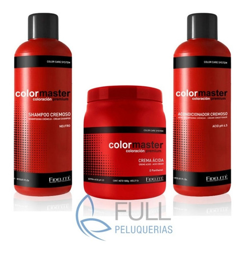 Fidelite Acondicionador Acido + Crema Acida + Shampoo Neutro