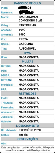 Chevrolet Caravan Comodoro Sle
