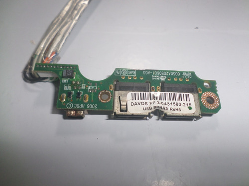Conector Usb Notebook Hp Pavilion Nx6320 (Usado)