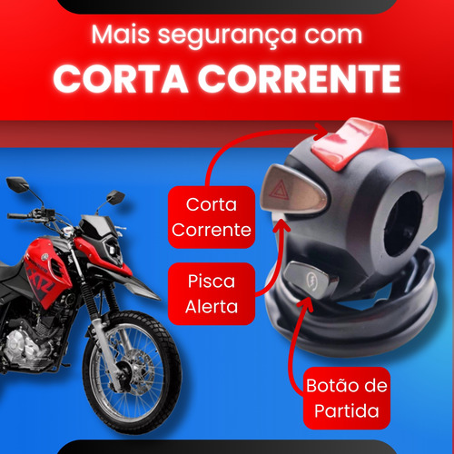 Punho De Partida Cb500 Titan Fan Start 150 160 Xre Cb 300