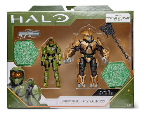 Figura Pack Master Chief Vs Brute Halo Infinite Wicked Toys