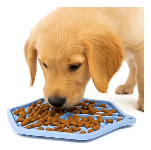 Plato Anti-ansiedad Alimentación Come Lento Perro Mascota
