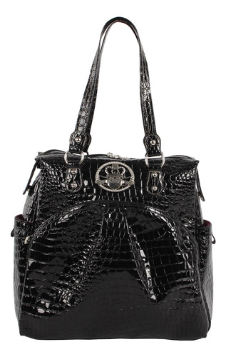 Bolsa De Compras Kathy Van Zeeland Equipaje Croco Pvc 16 Pul