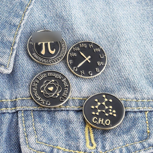 Pin Metálico Numero Pi 3.1416