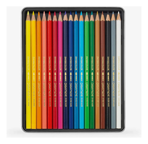 Lápiz de acuarela Caran Dache Swisscolor de 18 colores