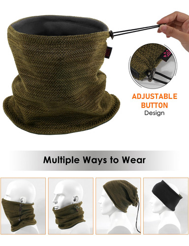 Gorro De Invierno Y Bufanda Forro Polar Para Hombre Color Talle Diseño De La Tela