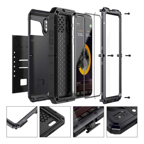 Beasyjoy iPhone XS Caso iPhone X/10 Caja De Metal Resistente