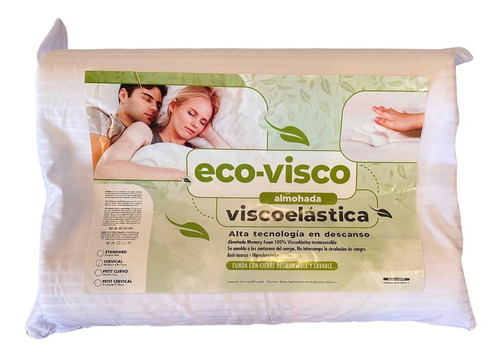 Almohada Viscoelastica Con Memoria Eco Visco De Fiberball