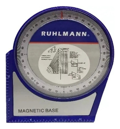  Ruhlmann  RU47350 Nivel Angular Magnetico Inclinometro Medidor Angulo 