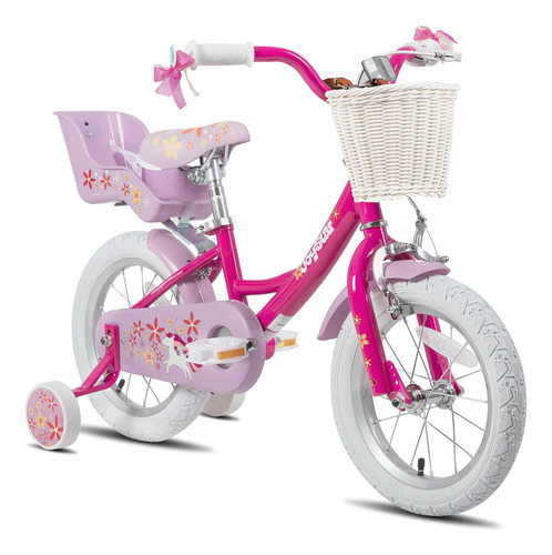 Joystar Unicorn - Bicicleta Infantil De 14 Pulgadas Para Nin