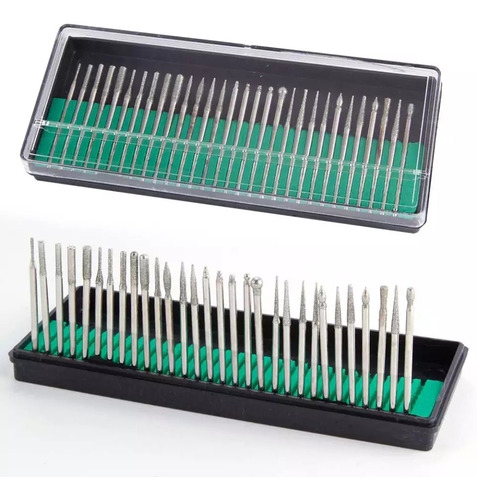 Imagen 2 de 5 de Kit De Fresas Diamantadas Para Moto Tool