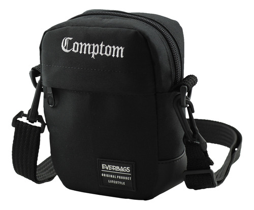 Bolsa Pochet Necessaire Shoulderbag Everbags Combate Compton Cor Preto