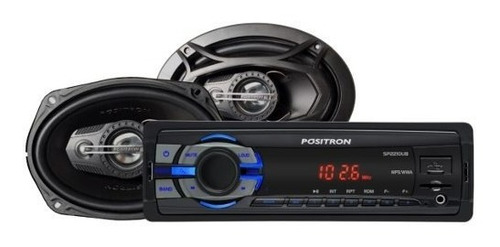 Combo Auto Radio Sp2210ub + Parlantes 6x9 Positron  Mp3 Usb