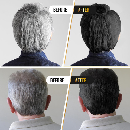 Shampoo De Tintura De Cabelo Preto Laikete 3 Em 1 Para Cober