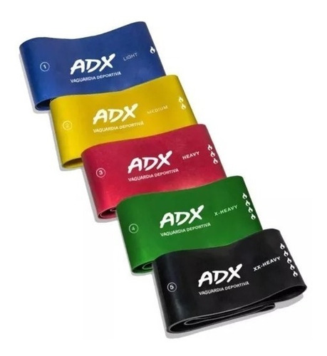 Set De 5 Bandas O Ligas De Resistencia Adx + Envio Gratis