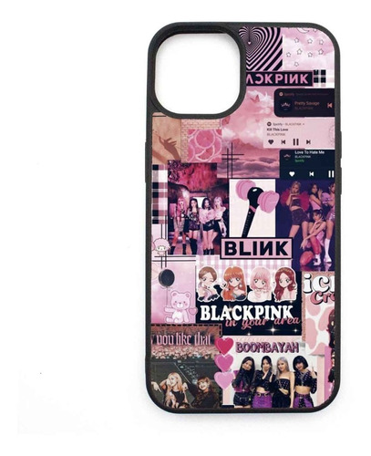 Case Funda  Black Pink Para iPhone 14 Plus