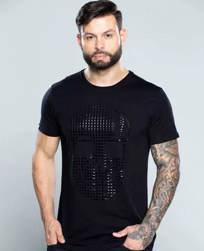 Camiseta John Verdazzi Premium Caveira Preta