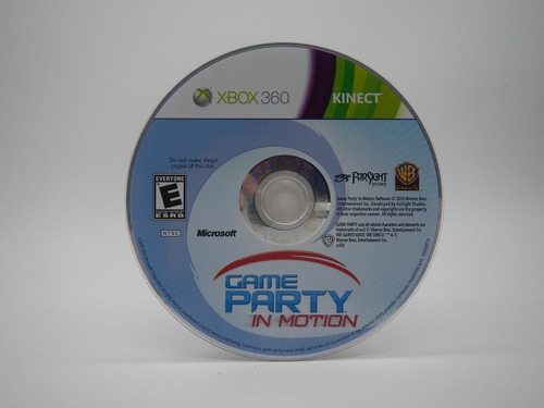 Kinect Game Party In Motion Xbox 350 Gamers Code*