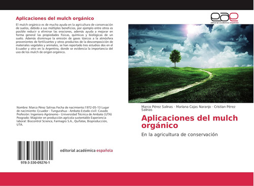 Libro: Aplicaciones Del Mulch Orgánico: En Agricultura