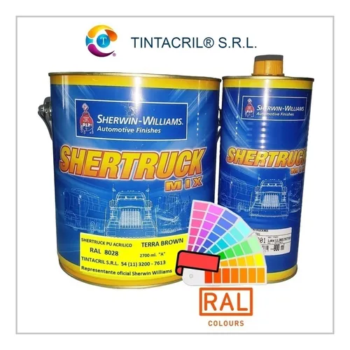 Pintura Poliuretánica Ral 8028 X 3.6 Lts. Marrón Tierra