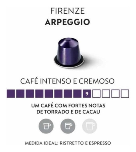Cápsulas De Café Expresso Arpeggio Nespresso 10 Cápsulas