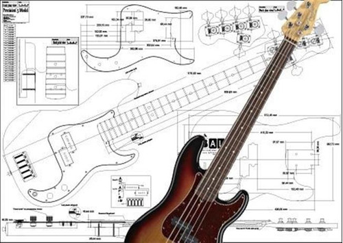 Plan De Fender Precision Bass 5 Cuerdas - Escala Completa