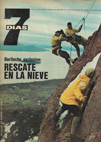 7 Dias 1965 Rescate En Nieve Mujer Argentina Nini Marshall