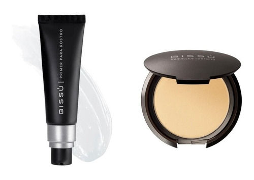 Kit Maquillaje Compacto + Primer Para Rostro Bissú