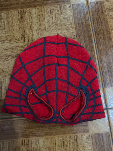 Máscara De Tela, Hombre Araña, Mitad De Cara Rojo (Usado)