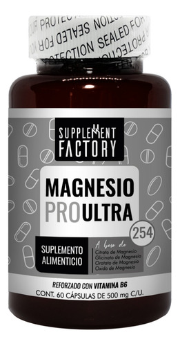 Magnesio Pro Ultra, 60 Cápsulas, Calidad Premium