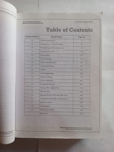 Ethical Hacking And Countermeasures - Volume 1 (Usado)