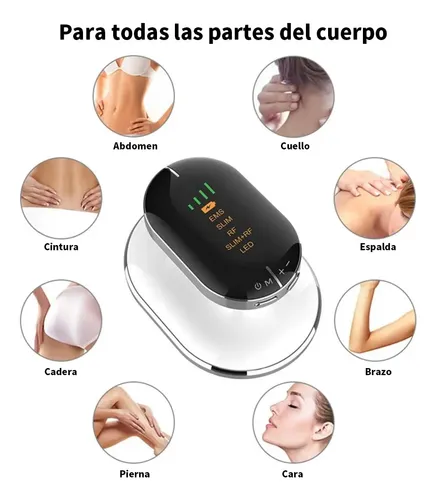 Massageador Portátil 3 Em 1: Ultrassônico E Infravermelho 5v