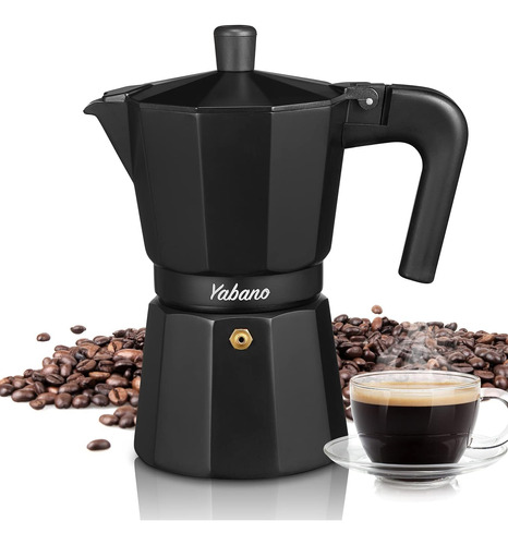 Yabano Stovetop Espresso Maker, 6 Cups Moka Coffee Pot It Ab
