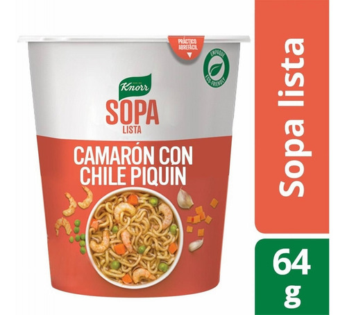 Knorr | Sopa Vaso Camaron Chile Piquin 64g