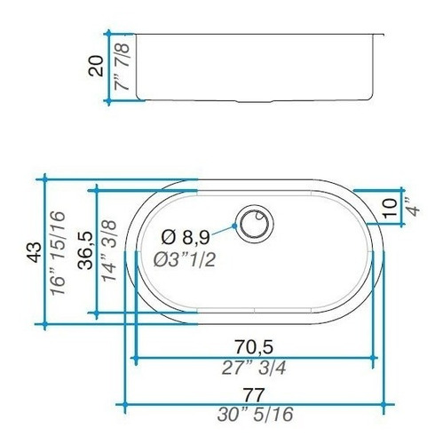 Johnson Curve Pileta Bacha De Cocina Simple Acero 304 Si77a