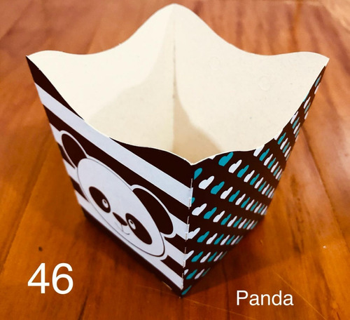 30 Cachepô De Papel Para Festa Doce Decoração Tema Panda