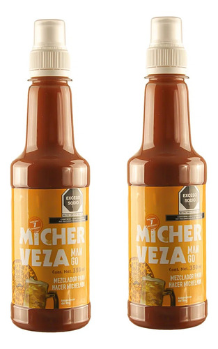 2 Mezclador Micherveza Mango 350 Ml C/u