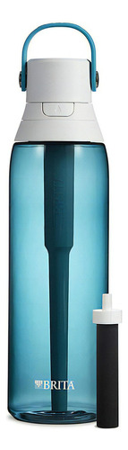 Botella Filtrante Brita, 770 Ml, Libre De Bpa, Vidrio Color Cristal Marino