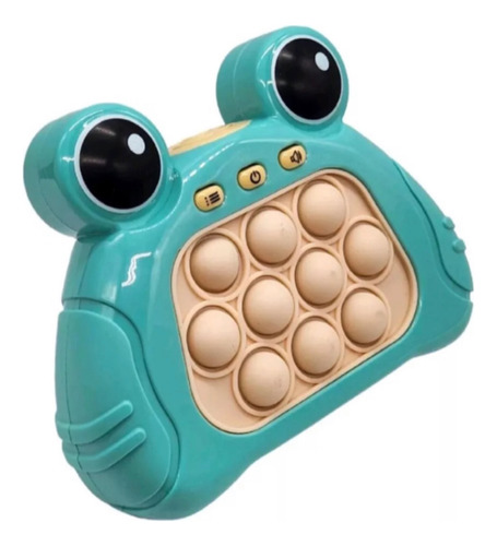 Brinquedo Pop It Eletrônico Som Anti Stress Educativo Cor Sapo Verde