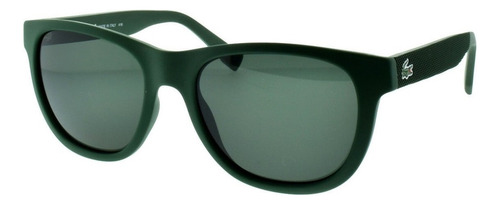 Lentes Gafas De Sol Lacoste L848s Full Rim Italy 54mm Suns Color Classic Green 315 Color de la lente Gris Color del armazón Negro Diseño Clásico