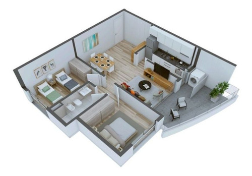 Imagen 2 de 7 de Apartamento 2 Dormitorios En Centro, Maldonado - Italia