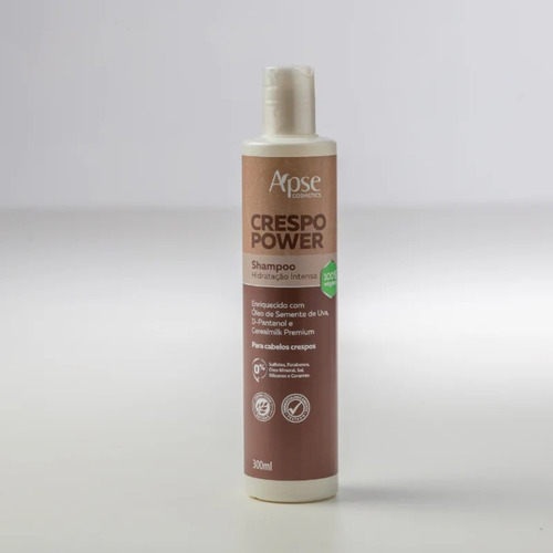 Shampoo Crespo Power Hidratação Intensa 300ml Apice