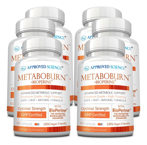 Approved Science Metaboburn Té Verde Y Bioperine 60 Cápsulas