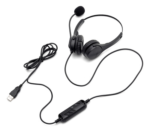 Auriculares Con Cable Usb Con Micrófono Y Control De Volumen